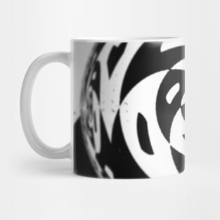 Black & White Modern Art Geometric Print Mug